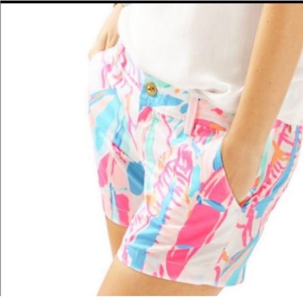 Lilly Pulitzer White and Pink The Callahan Short Size 2